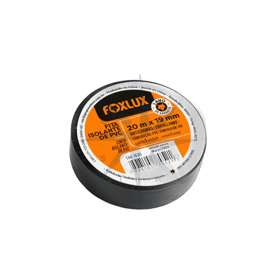 FITA ISOLANTE DE PVC (PRETA) 20m x 19mm