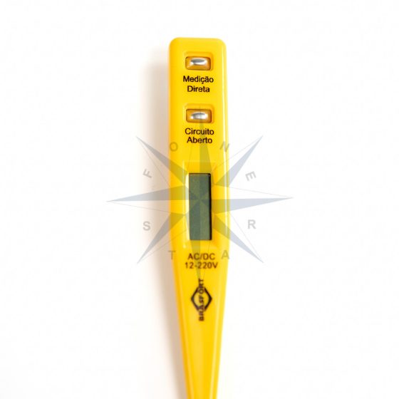 DETECTOR DE TENSÃO DIGITAL AC/DC 12–220V