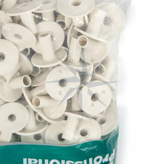 BUCHA DE ACABAMENTO PARA CABOS 10mm (BRANCA) 250UN