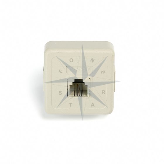 PINO MODULAR SOBREPOR RJ-11 (BEGE)