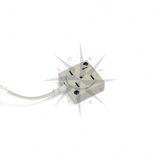 TOMADA 4 PINOS PARA TELEFONE COM RABICHO (CINZA)