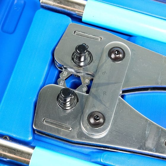 ALICATE ROTATIVO DE CRIMPAR TERMINAL HEXAGONAL 6 a 120mm2