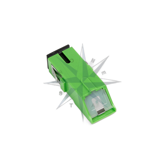 ADAPTADOR ÓPTICO SC-APC COM SHUTTER (VERDE)