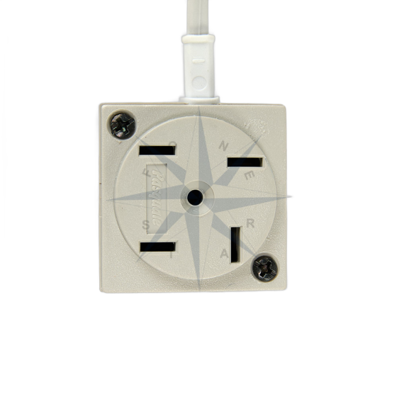 TOMADA 4 PINOS PARA TELEFONE COM RABICHO (CINZA)