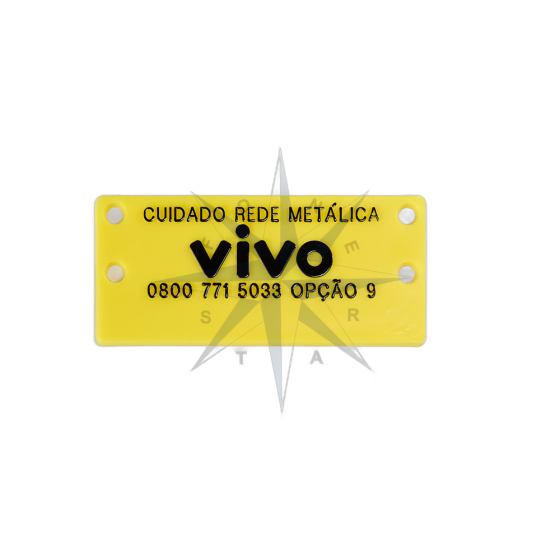 PAQUETA IDENTIFICAÇÃO DE REDE METÁLICA (VIVO)